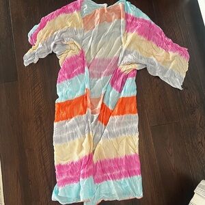 Chunoy Colorful Striped Kimono